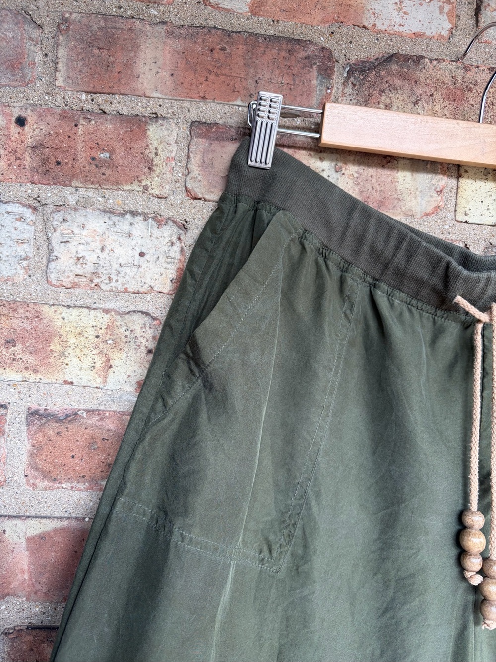 Moda International Silk Drawstring Joggers - Picture 3 of 11